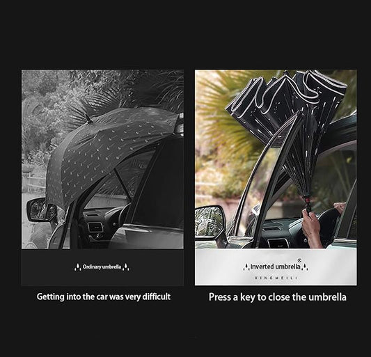 PARAGUAS INVERTIDO PLEGABLE DOBLE CAPA